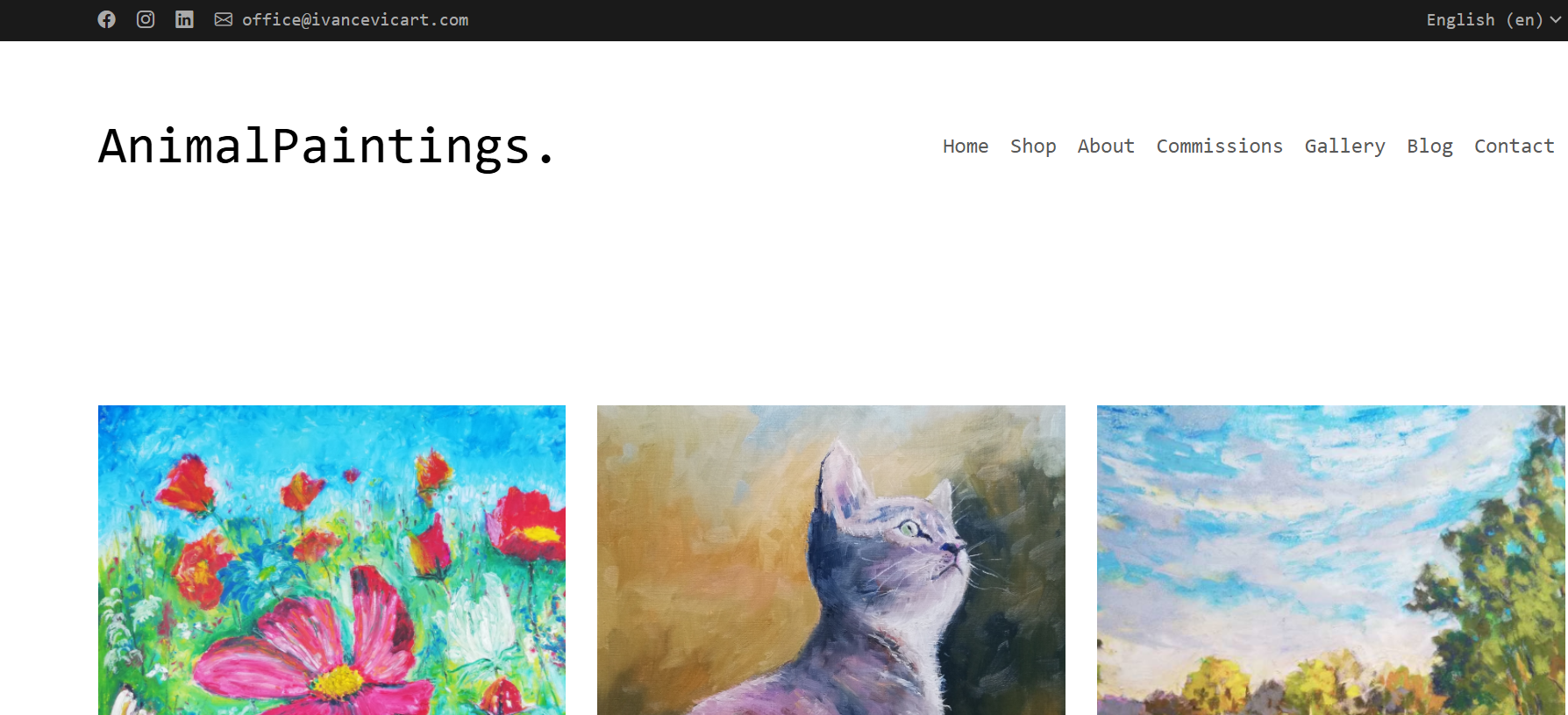 Modern website preview